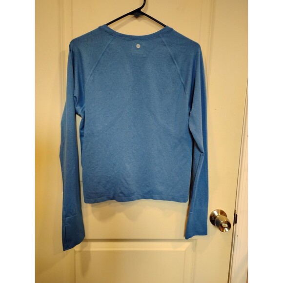Women's Calia Seamless Race Length Long Sleeve Shirt Cosmic Blue Spacedye XL - Picture 5 of 8